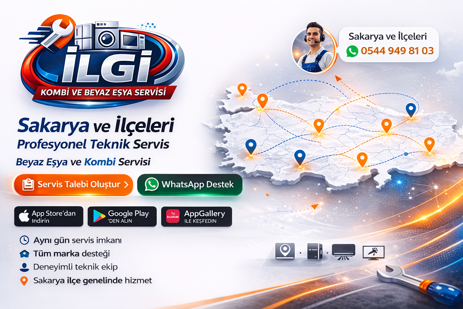 Sakarya İlgi Beyaz Eşya Teknik Servisi
